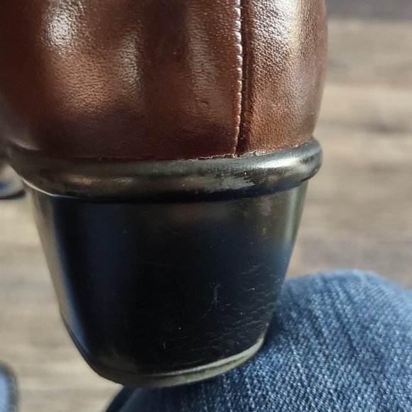 Clarks Bendables Wish Mood Brown Leather Ankle Boot Size 7.5 - Picture 13 of 16